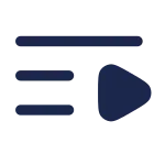 Plaaylist Minimalistic SVG Icon
